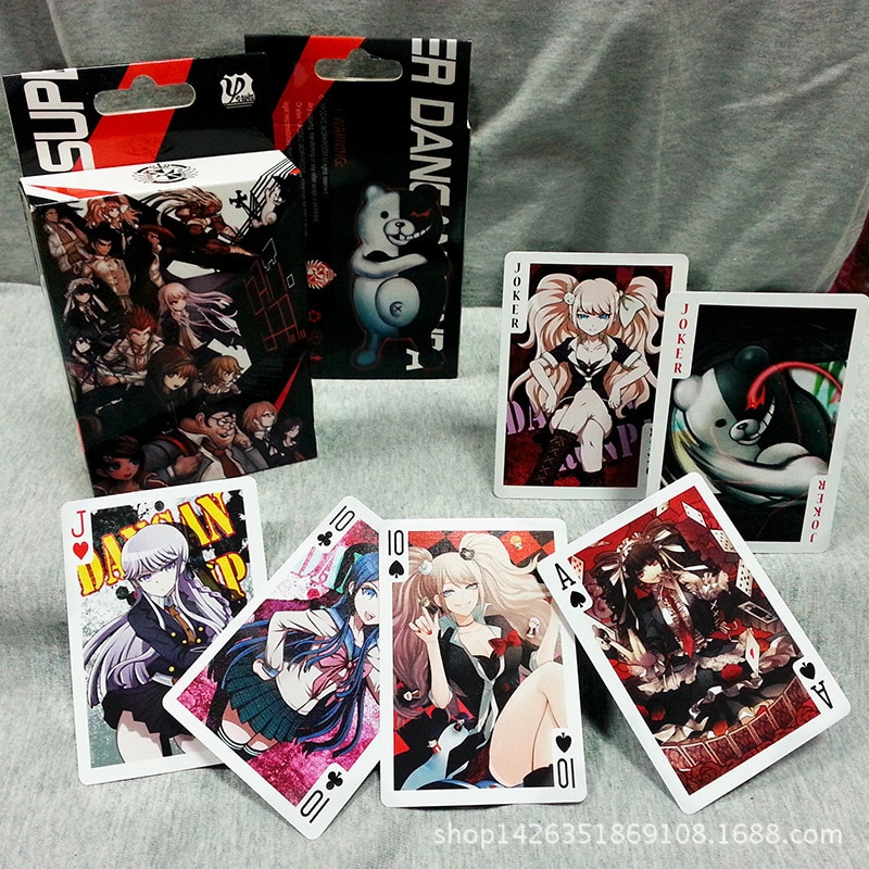 1 set Anime Danganronpa Poker Cards Toy Cosplay Board Game Cards With Box Collection toys Gift - Anime Gift Boxs
