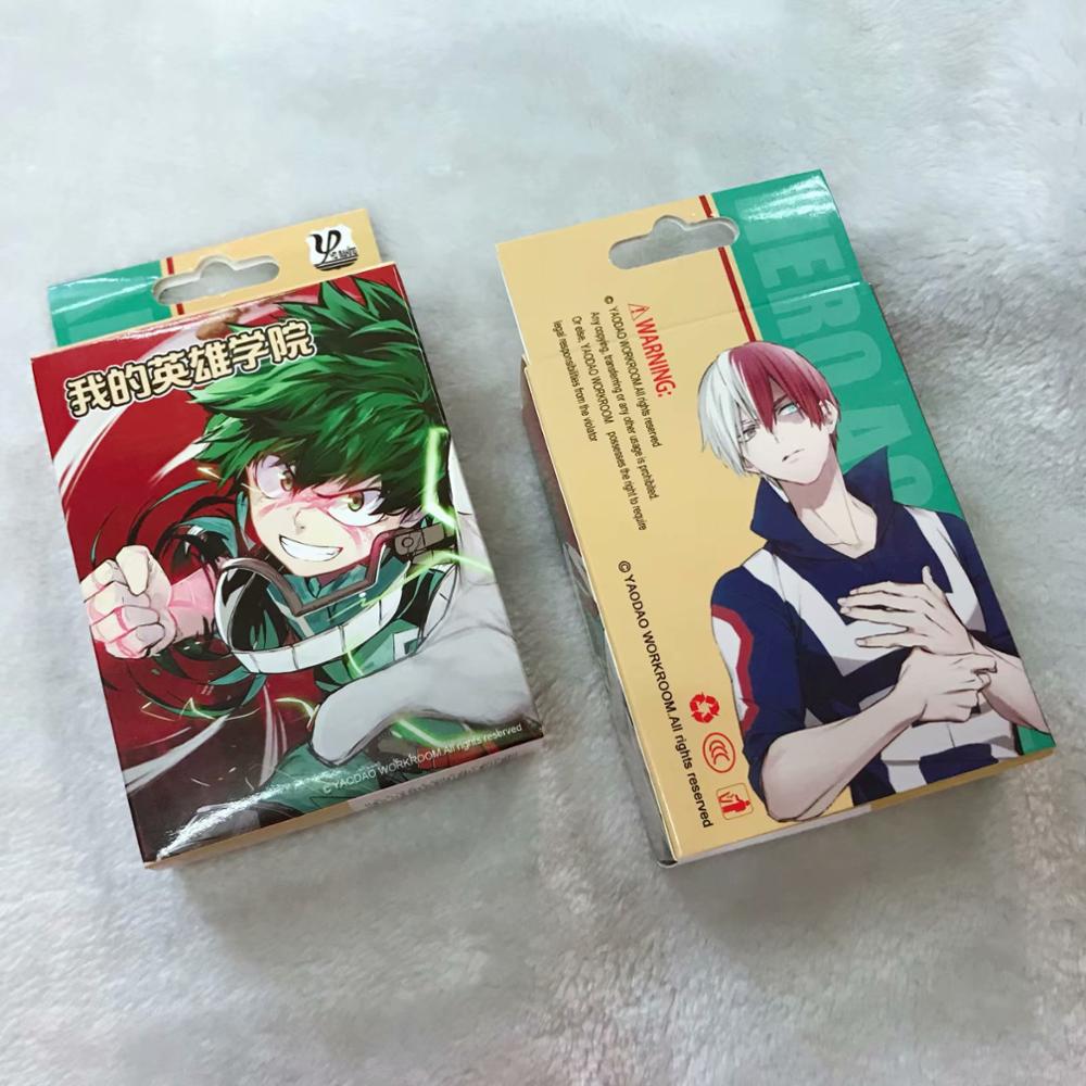 54PCS My Hero Academia Midoriya Izuku home indoor game poker Model COS Collection card Gift - Anime Gift Boxs