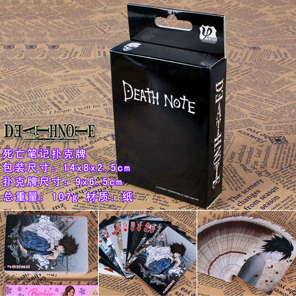 Anime Death Note Toys Poker for Collection Yagami Light Misa L Lawliet Character Deck PK0014B - Anime Gift Box