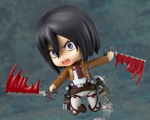 Attack on Titan GSC Q Edition Nendoroid 365 Mikasa Ackerman Doll Ornaments Boxed Figure Birthday Gift 3 - Anime Gift Box
