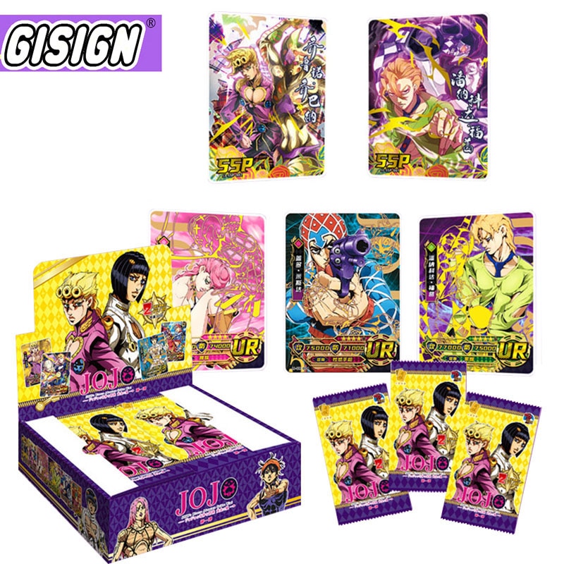 Hot Japanese Anime jojo bizarre adventure card Character Collection rare Cards box toys hobby Game collectibles - Anime Gift Box